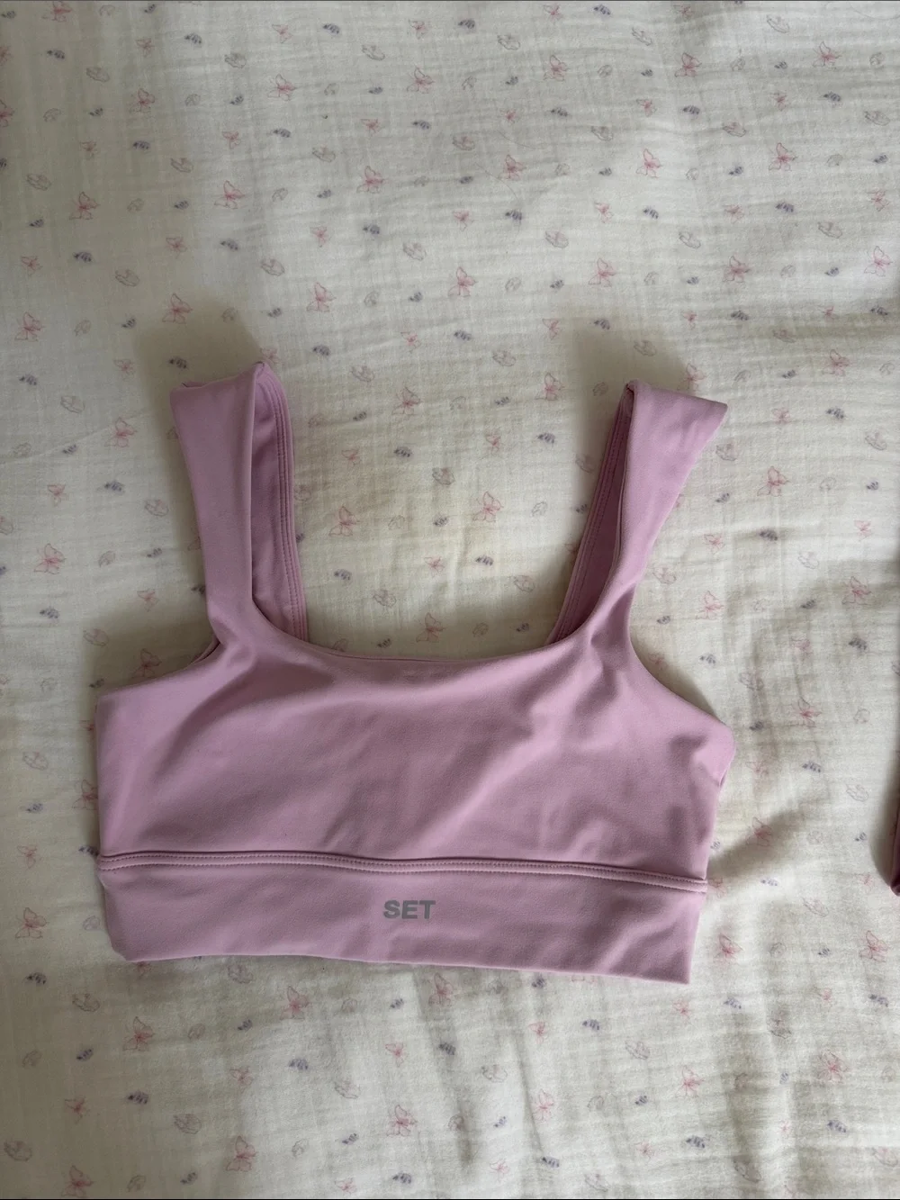 SETActive Light Pink Seamless Sports Bra and Legging Set